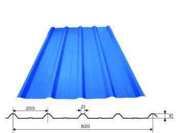 blue roof steel sheet