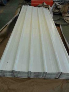 white gray galvanized steel sheet